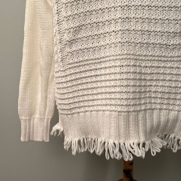 Architect Women's White Knitted Fabric Short Top Cotton Sweater Size Small - Picture 2 of 7